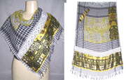 SATIN PATCH WORK SCARF