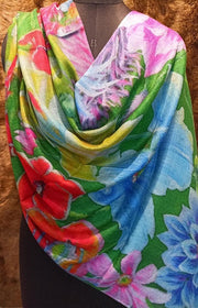 Wool Digital Print Stole Wholesale