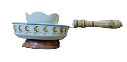 Metal Charcoal Incense Burner Half moon print