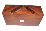 DOUBLE FOLD WOODEN JEWELRY BOX
