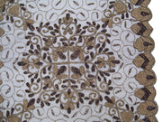 NET  EMBROIDERY TABLE COVER (4 PCS SET)