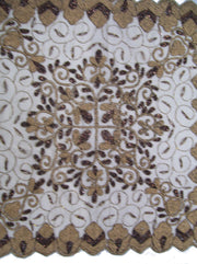 NET  EMBROIDERY TABLE COVER (4 PCS SET)