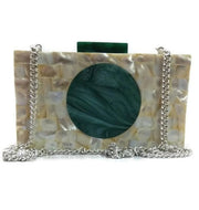 PEARL ACRYLIC RESIN CLUTCH BOX PURSE BAGS
