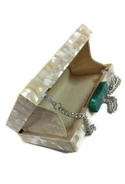 PEARL ACRYLIC RESIN CLUTCH BOX PURSE BAGS