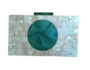 PEARL ACRYLIC RESIN CLUTCH BOX PURSE BAGS