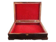 WOODEN HAND CARVED HOLY BOOK STAND AND BOX KASHMIRI CARVING DESIGN(12X8X3