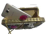 WOMEN'S EMBELLISHED CLUTCH