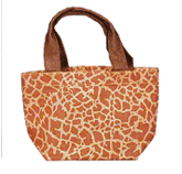 ANIMAL PRINT JUTE BAG