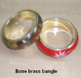 BONE BRASS BANGLE