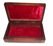CARVING WOODEN BOX BRASS INLAY (10
