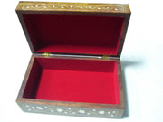 CARVING WOODEN BOX BRASS INLAY (10