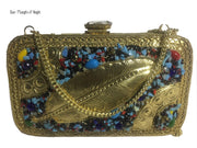 DESIGNER MOTHER OF PEARL BAG