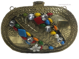 INDIAN METAL CLUTCH BAGS