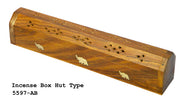 WOODEN BOX INCENSE BURNER