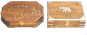WOODEN  JEWELERY BOX HEXAGONAL SHAPE