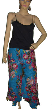 Ethnic Indian Womens Cotton flower print Trouser Pants