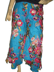 Ethnic Indian Womens Cotton flower print Trouser Pants