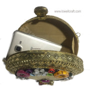 MOTHER OF PEARL ACRYLIC CLUTCH BAG