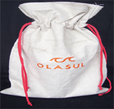LAMINATED CANVAS DRAWSTRING BAG