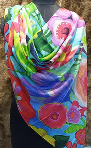 Wool Digital Print Stole Wholesale