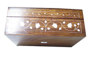 WOODEN BOX WHITE ENAMEL DESIGN   (10