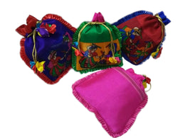 Dry Fruit Ethnic Clutch Silk Potli pouch bag