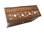 WOODEN BOX WHITE ENAMEL DESIGN   (10