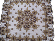 NET  EMBROIDERY TABLE COVER (4 PCS SET)