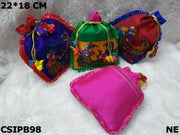 Dry Fruit Ethnic Clutch Silk Potli pouch bag