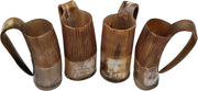 carved Viking Drinking Horn Mug