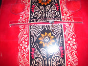 BATIK PRINT LEATHER BAG