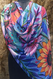 Wool Digital Print Stole Wholesale