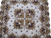 NET  EMBROIDERY TABLE COVER (4 PCS SET)