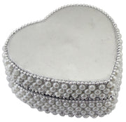 COLOURFULL HEART SHAPE BEADED JEWELERY BOX FOR RING,NECLACE & EARRING