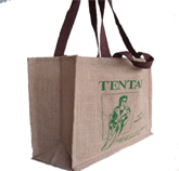 TWO SIZE HANDLE JUTE  PRINTED BAG