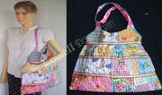KATHA STITCH EMBROIDERY SKIRT BAG