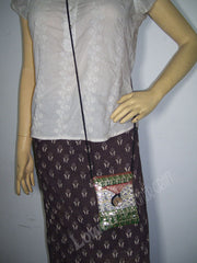 SEQUENCE EMBROIDERY BORDER MOBILE POUCH