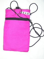 MIRROR EMBROIDERY BORDER MOBILE POUCH