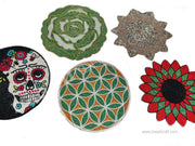 Round Beaded Coasters And Placemats