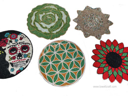 Round Beaded Coasters And Placemats
