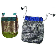 SILK BORDER DRAWSTRING POUCH
