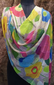 Wool Digital Print Stole Wholesale