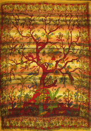 TREE OF LIFE WALL HANGING TAPESTRY BOHEMIAN DECOR BEDSPRED