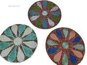 Round Beaded Coasters And Placemats