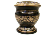 Black Charcoal Engraved Design Loban Burner