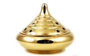 Golden Brass Charcoal Incense Burner