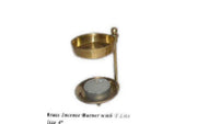 Brass Camphor & charcoal Lamp Burner