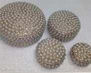 LAC & ALUMINIUM PILL BOX SET OF THREE