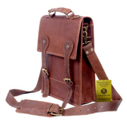 LEATHER AUTHENTICALLY STYLED LEATHER OFFICE BAG
