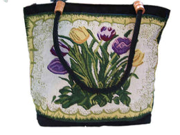Flower  Design Handloom Bag